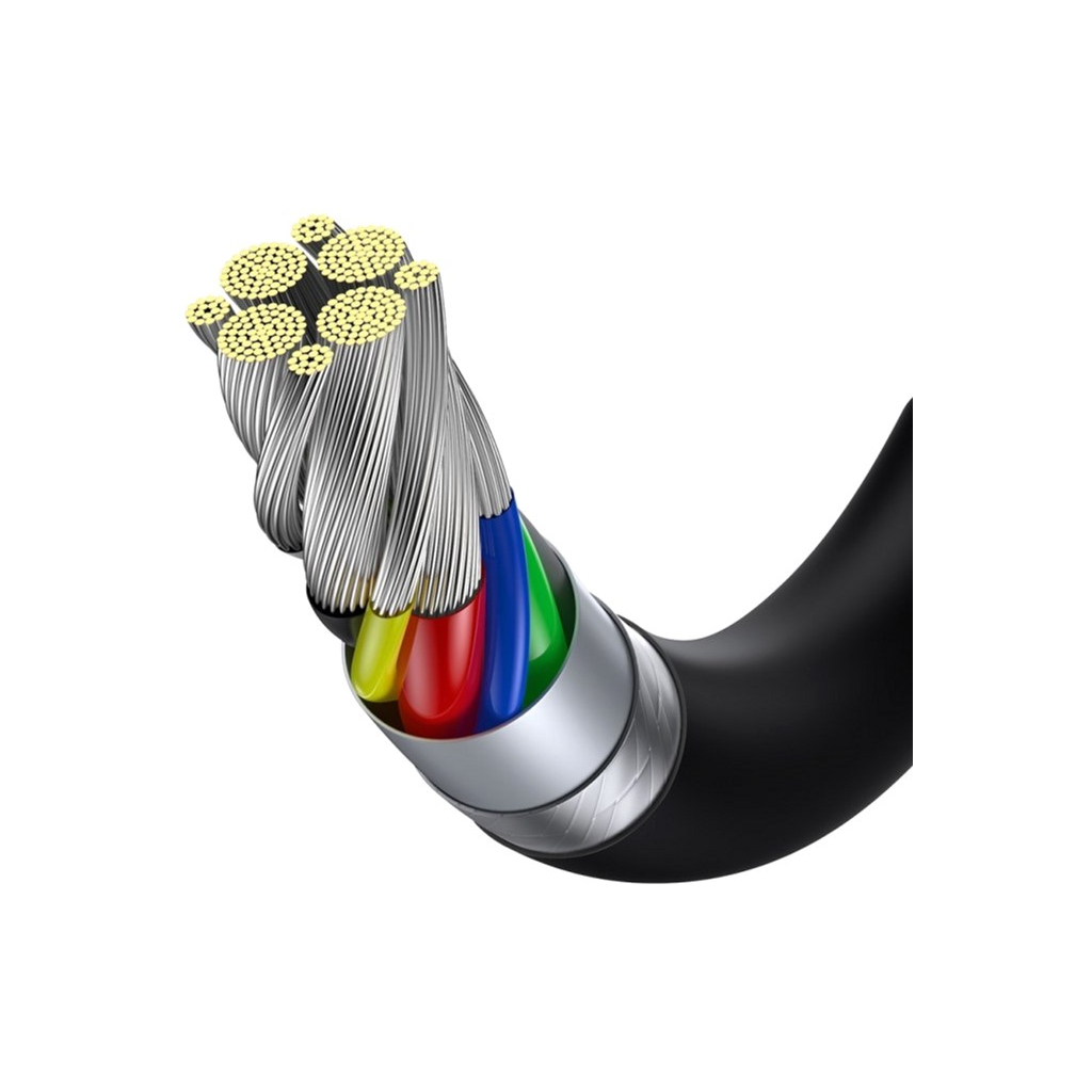 Дата кабель USB-C to USB-C 1.0m 5A Black Baseus (CATYS-B01) - зображення 3