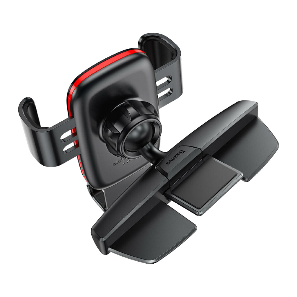 Універсальний автотримач Baseus Metal Age Gravity Car Mount (CD Version) Black (SUYL-J01) - зображення 3