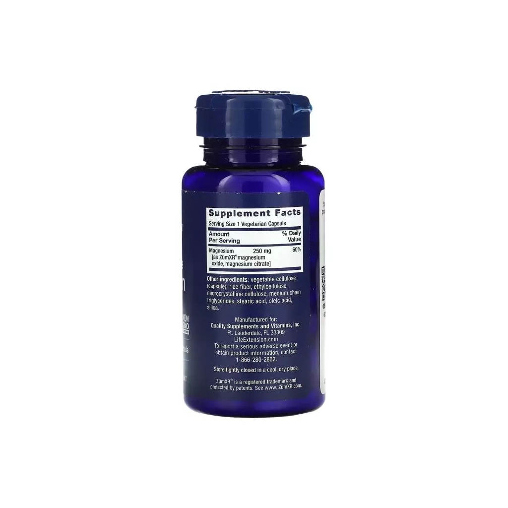 Мінерали Life Extension Магній пролонгованої дії, Extend-Release Magnesium, 60 (LEX-21076) - зображення 2
