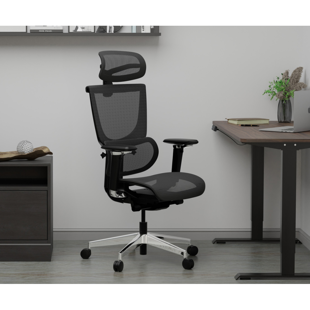 Офісне крісло Mealux S8 Air Black (HF-S8P M/B) - зображення 12