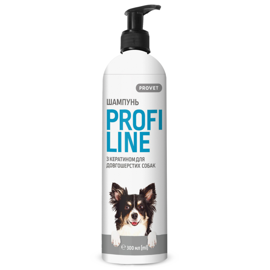 Шампунь для тварин ProVET Профілайн з кератином для довгошерстих собак 300 мл (4823082422029) - зображення 1