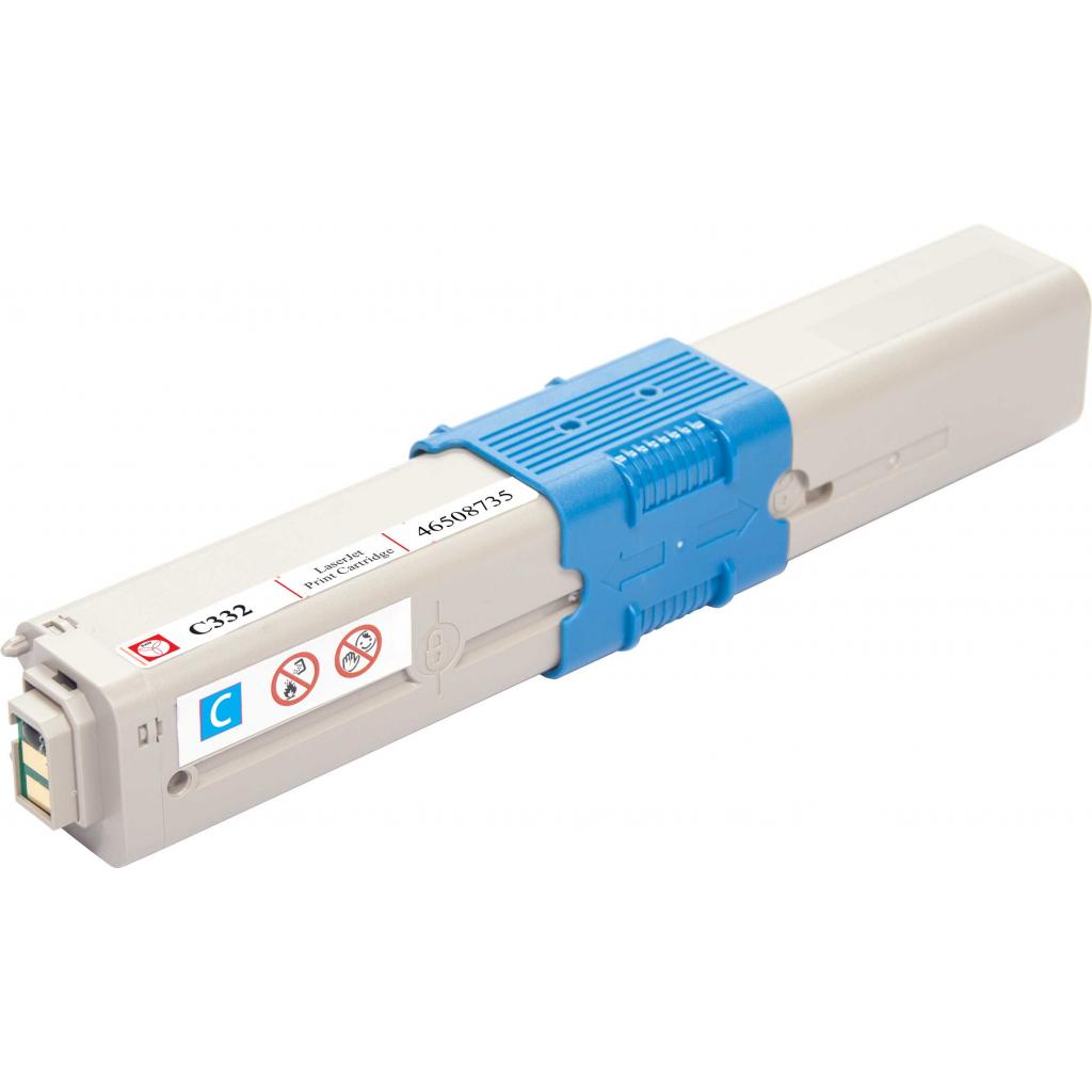 Тонер-картридж BASF OKI C332/MC363 Cyan 46508735 (KT-46508735) - изображение 3