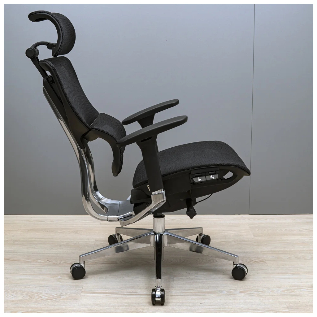 Офісне крісло Richman Ерготекс Алюм Synchro Сітка Чорне (R00000052539) - зображення 4