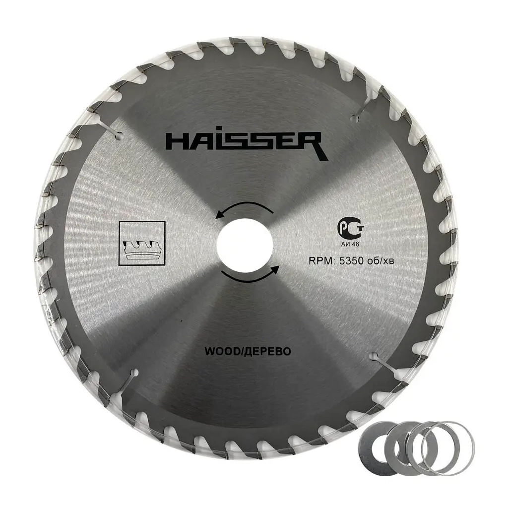 Диск пильний HAISSER по дереву - 250х32 40 зуб. (16474) - зображення 1