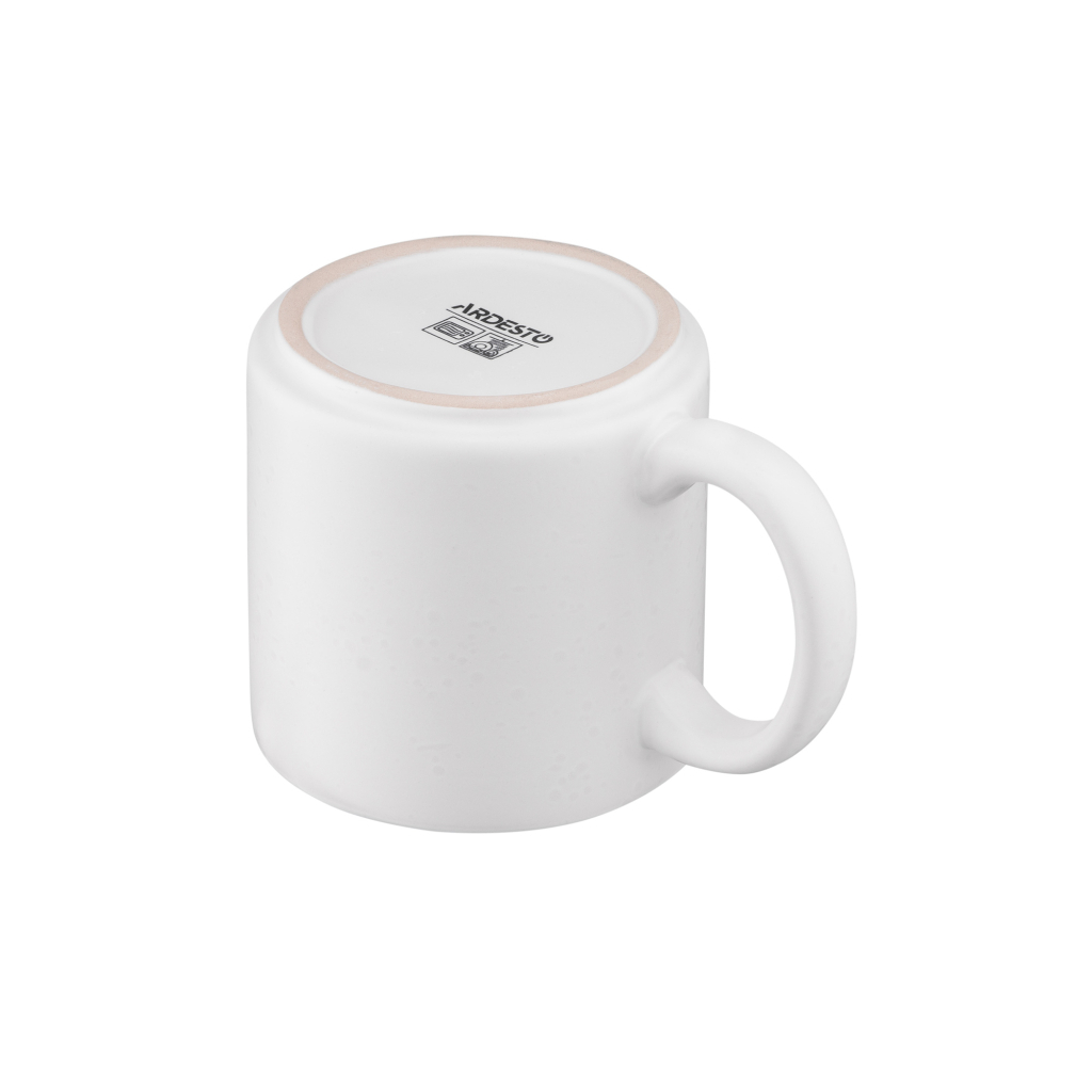 Чашка Ardesto Trento, 400мл, кераміка, білий (AR2940TW) - изображение 5