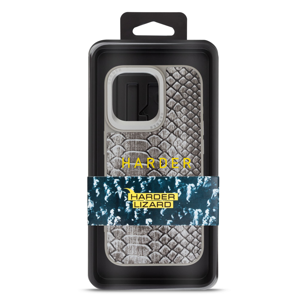 Чохол до мобільного телефона Harder Lizard Apple iPhone 14 Pro Max Grey (ARM76884) - зображення 3