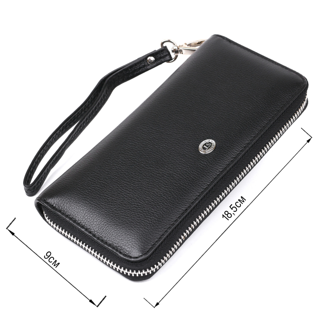 Гаманець ST Leather Шкіряний Чорний (18933) - зображення 3