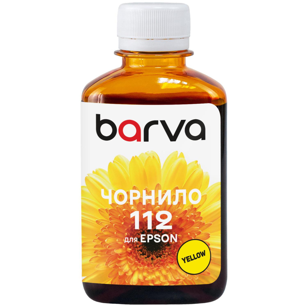 Чорнило Barva Epson 112 180мл, Pigm. Yellow (E112-959) - зображення 1