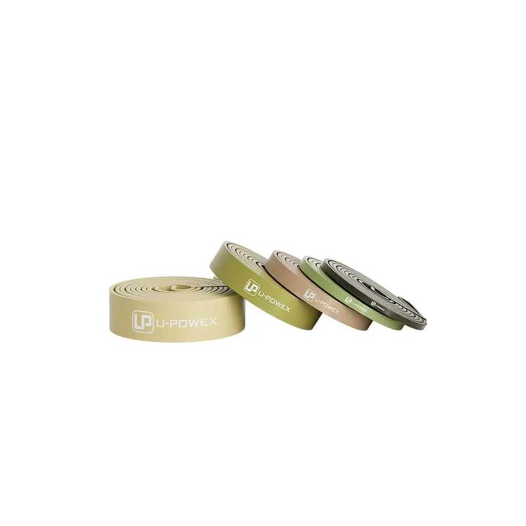 Еспандер U-Powex Pull up band набір 5шт 2.3-18.1kg Olive (UP_1060_5in_Olive) - изображение 3