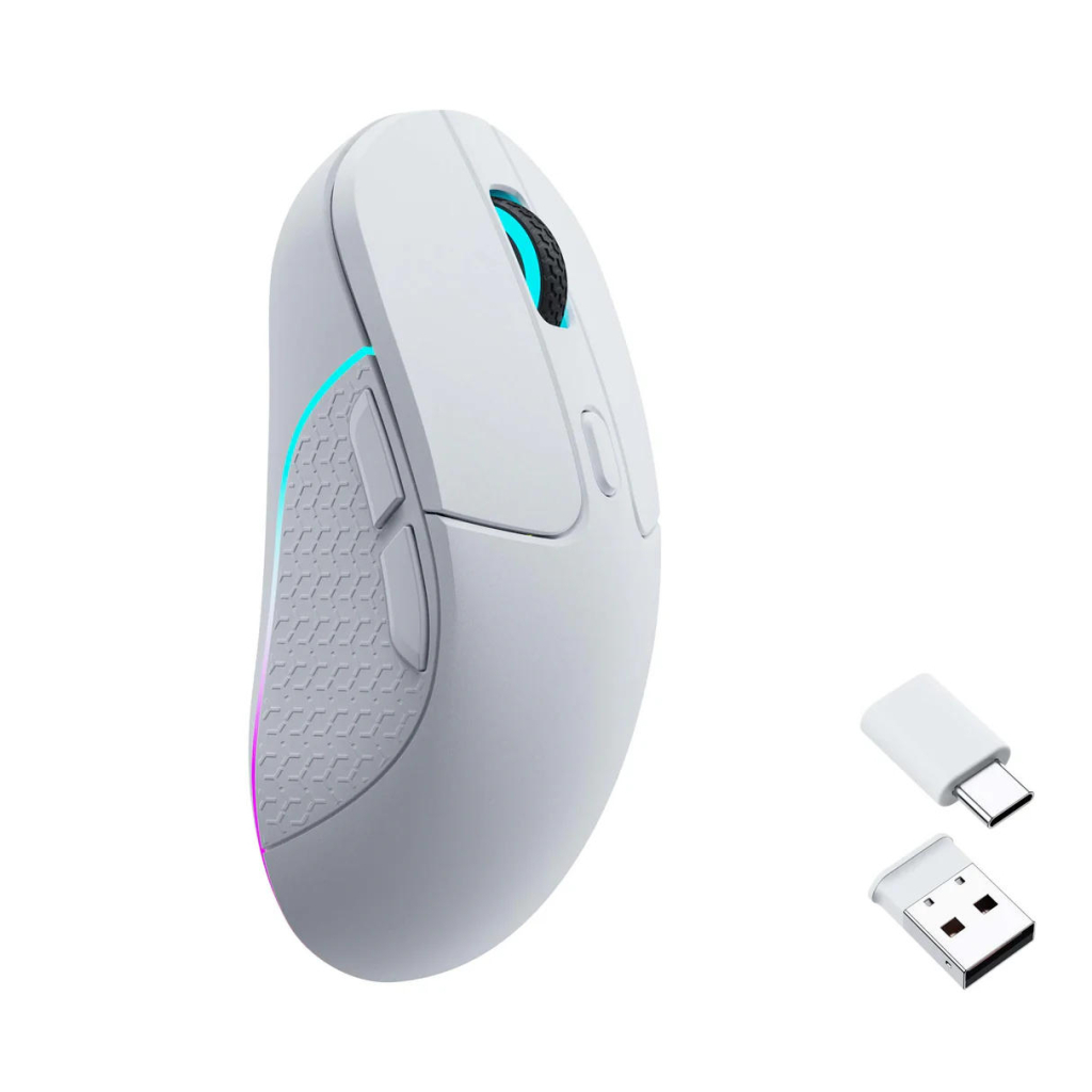Мишка Keychron M3 Wireless/Bluetooth/USB White (M3-A3) - зображення 1