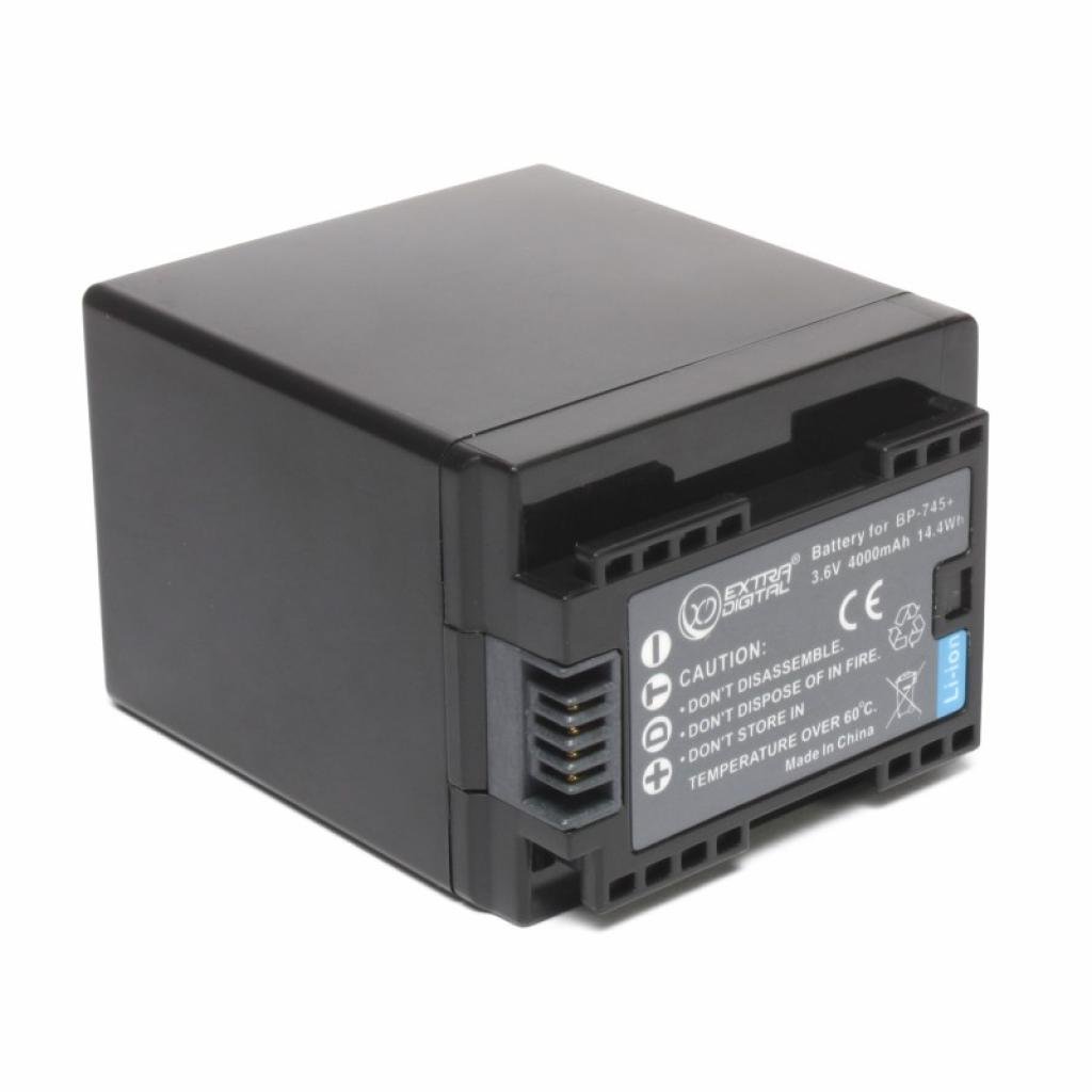 Акумулятор до фото/відео Extradigital Canon BP-745 (chip) (BDC1303) - зображення 1