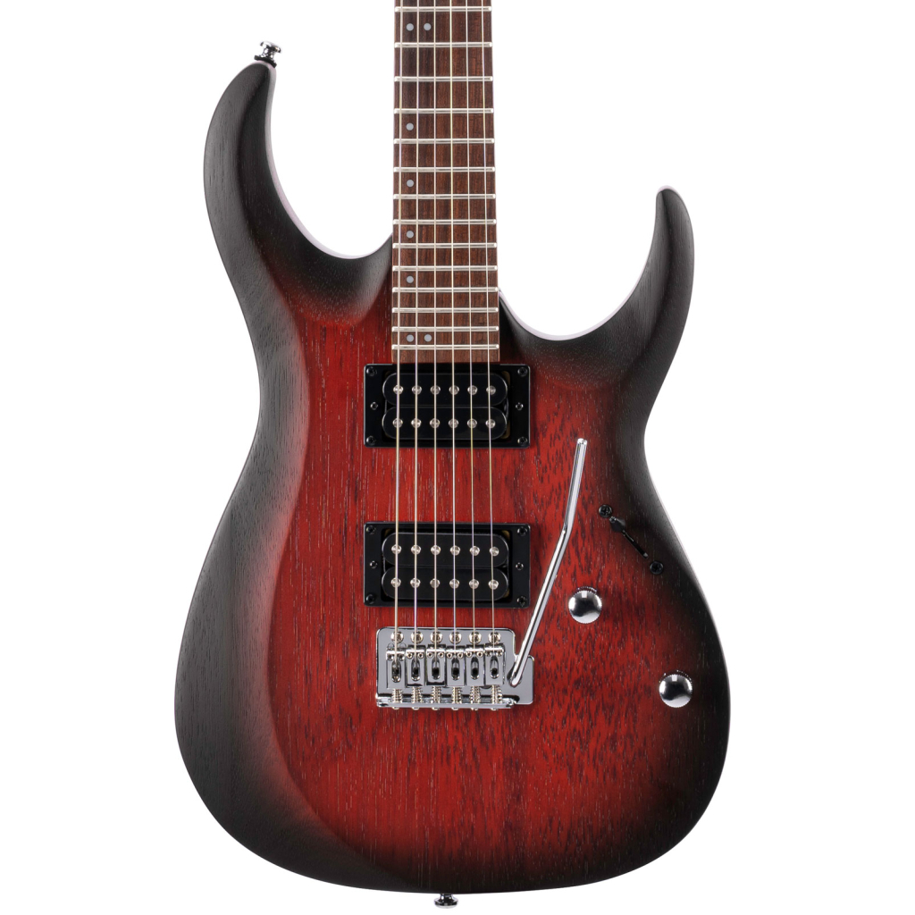 Електрогітара Cort X100 Open Pore Black Cherry Burst (X100 OPBB) - зображення 7