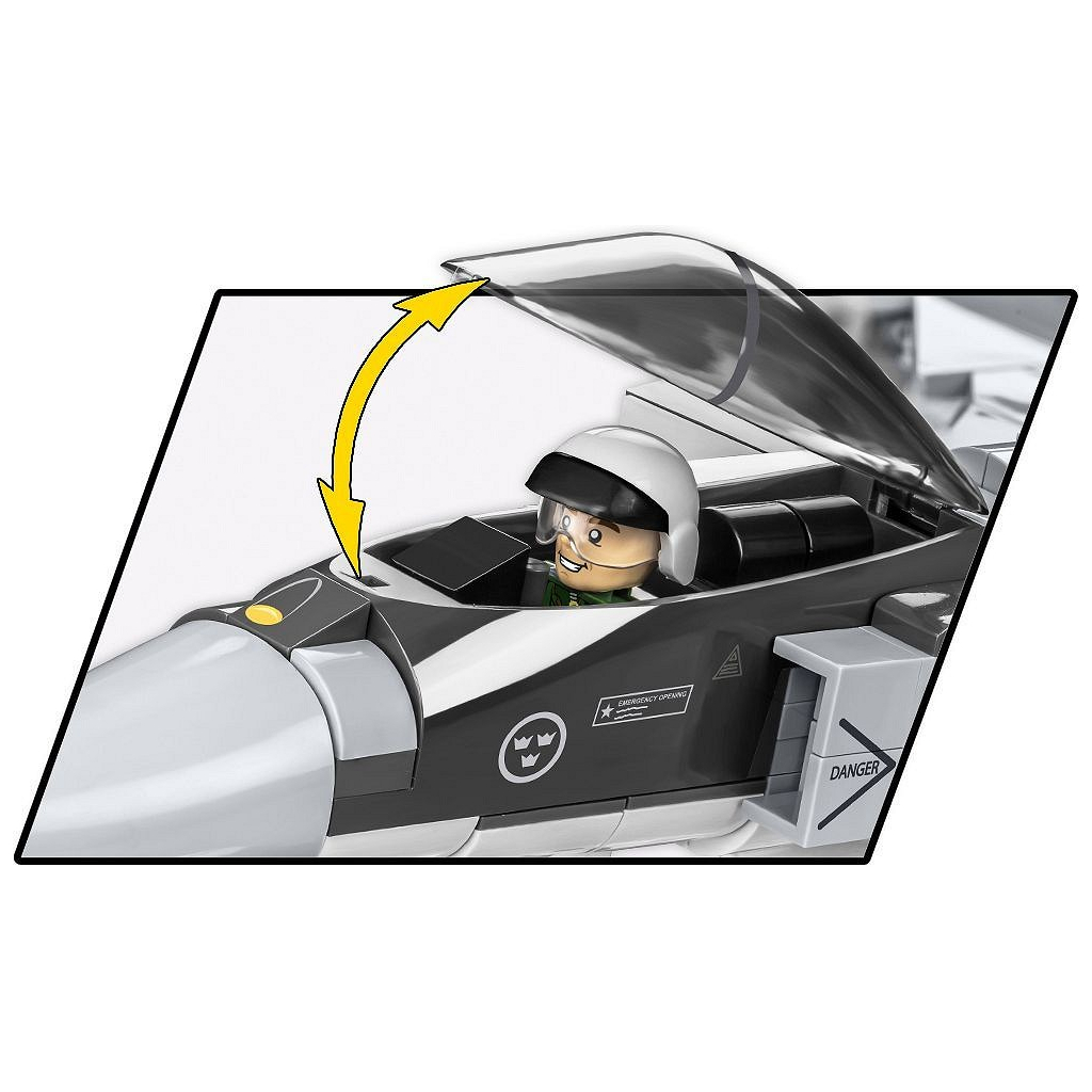 Конструктор Cobi Літак SAAB JAS 39 Gripen E, 480 деталей (COBI-5820) - зображення 9