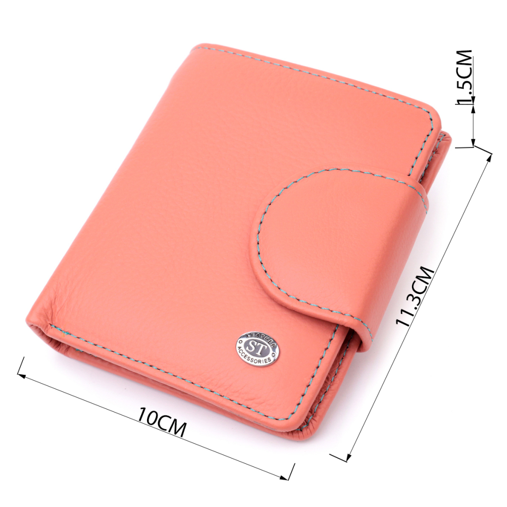 Гаманець ST Leather Шкіряний Помаранчевий (19458) - зображення 3