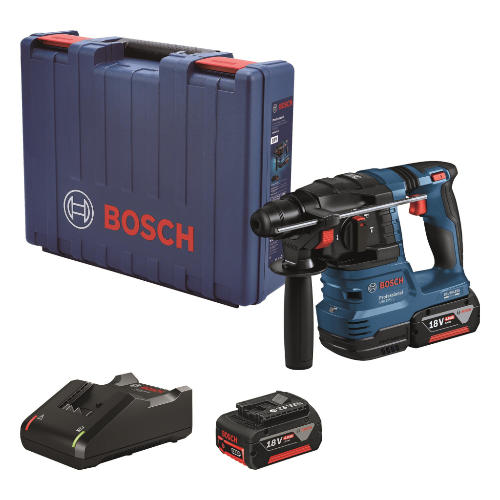 Перфоратор Bosch GBH 185-LI, 18В, SDS-Plus, 1.9Дж, безщітковий, 2х4.0Ah (0.611.924.021) - изображение 1