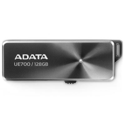 USB флеш накопичувач ADATA 128GB UE700 Black USB 3.1 (AUE700-128G-CBK) - зображення 1