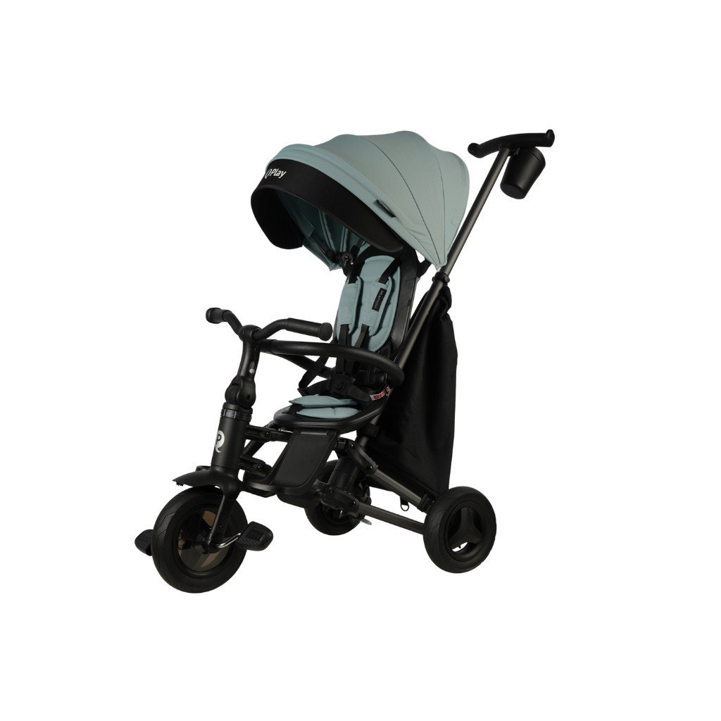 Дитячий велосипед QPlay Nova+ Rubber складаний триколісний Gentle Mint (S700-17Nova+RubberGM) - зображення 1