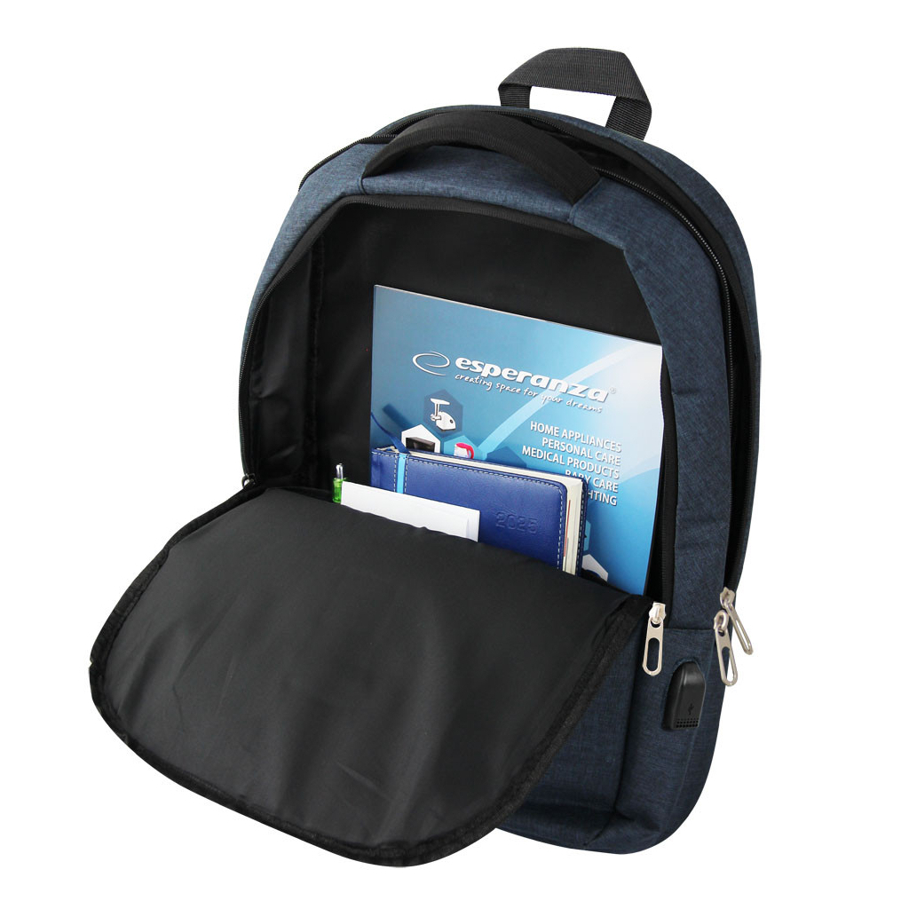 Рюкзак для ноутбука Esperanza 15.6" TARANTO, gray (ET196) - зображення 6