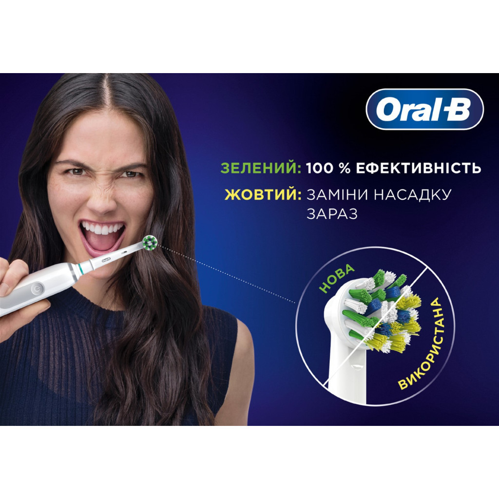 Насадка для зубної щітки Oral-B Pro Cross Action, 6 шт (8006540847879) - зображення 3