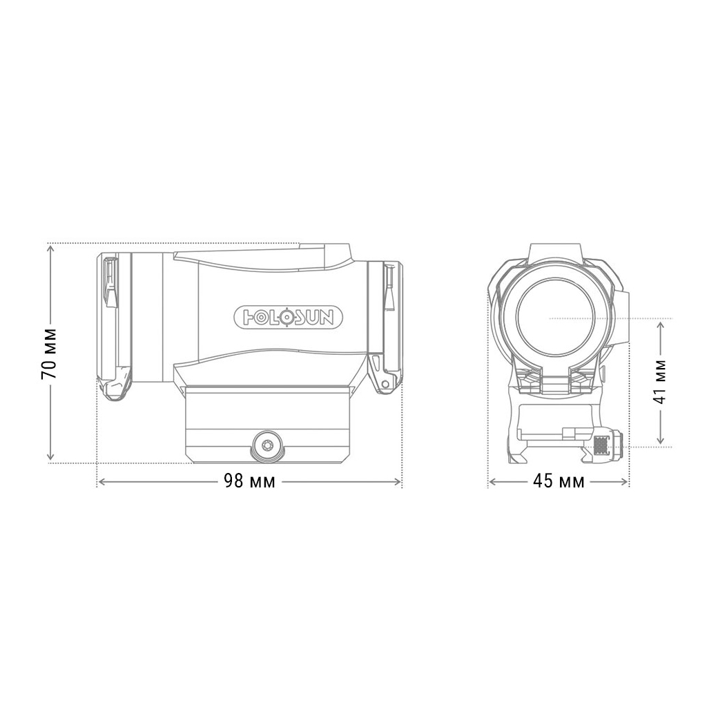 Коліматорний приціл Holosun HE530C-RD (747012) - зображення 6