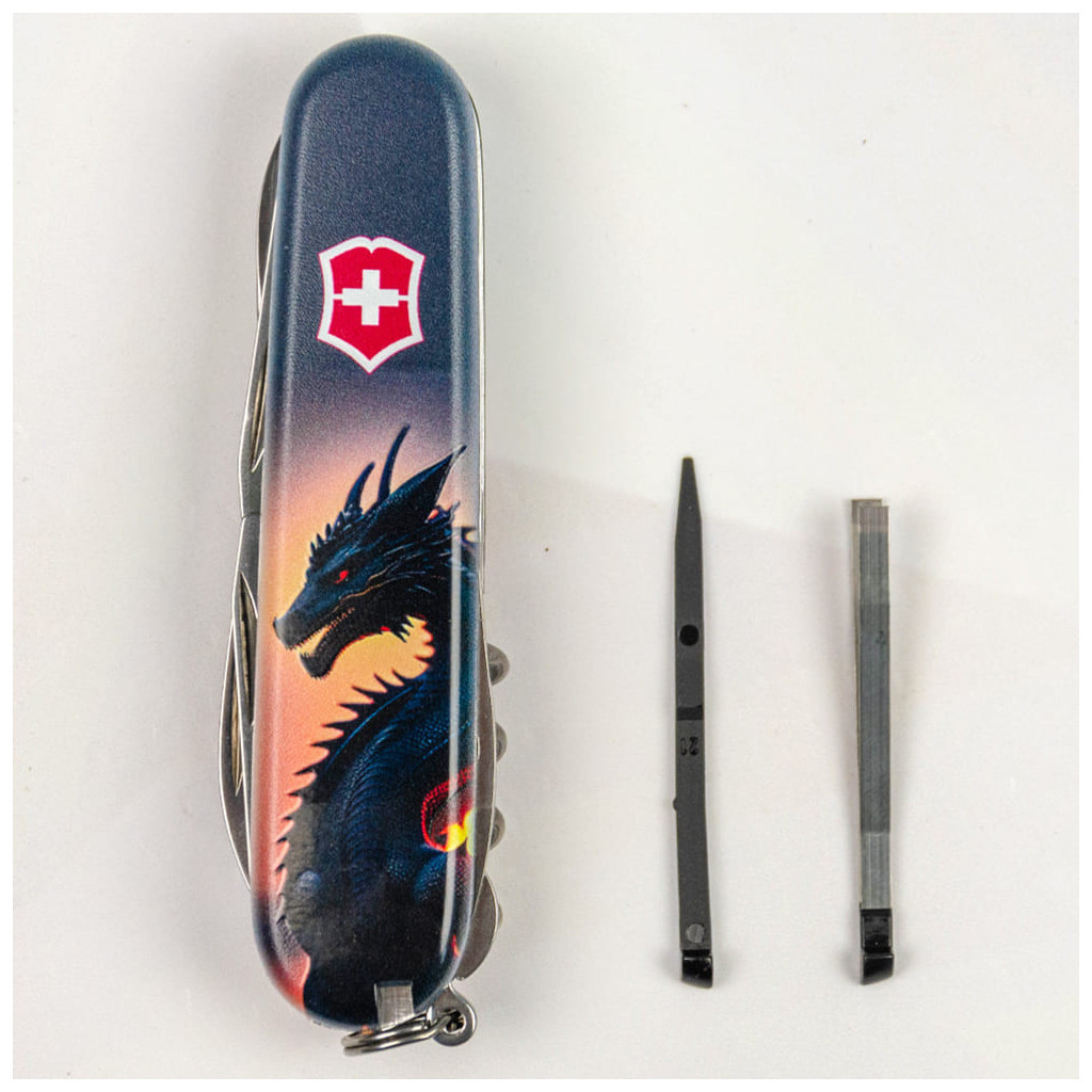 Ніж Victorinox Climber Zodiac Дракон в променях сонця (1.3703.3_Z3270p) - зображення 4