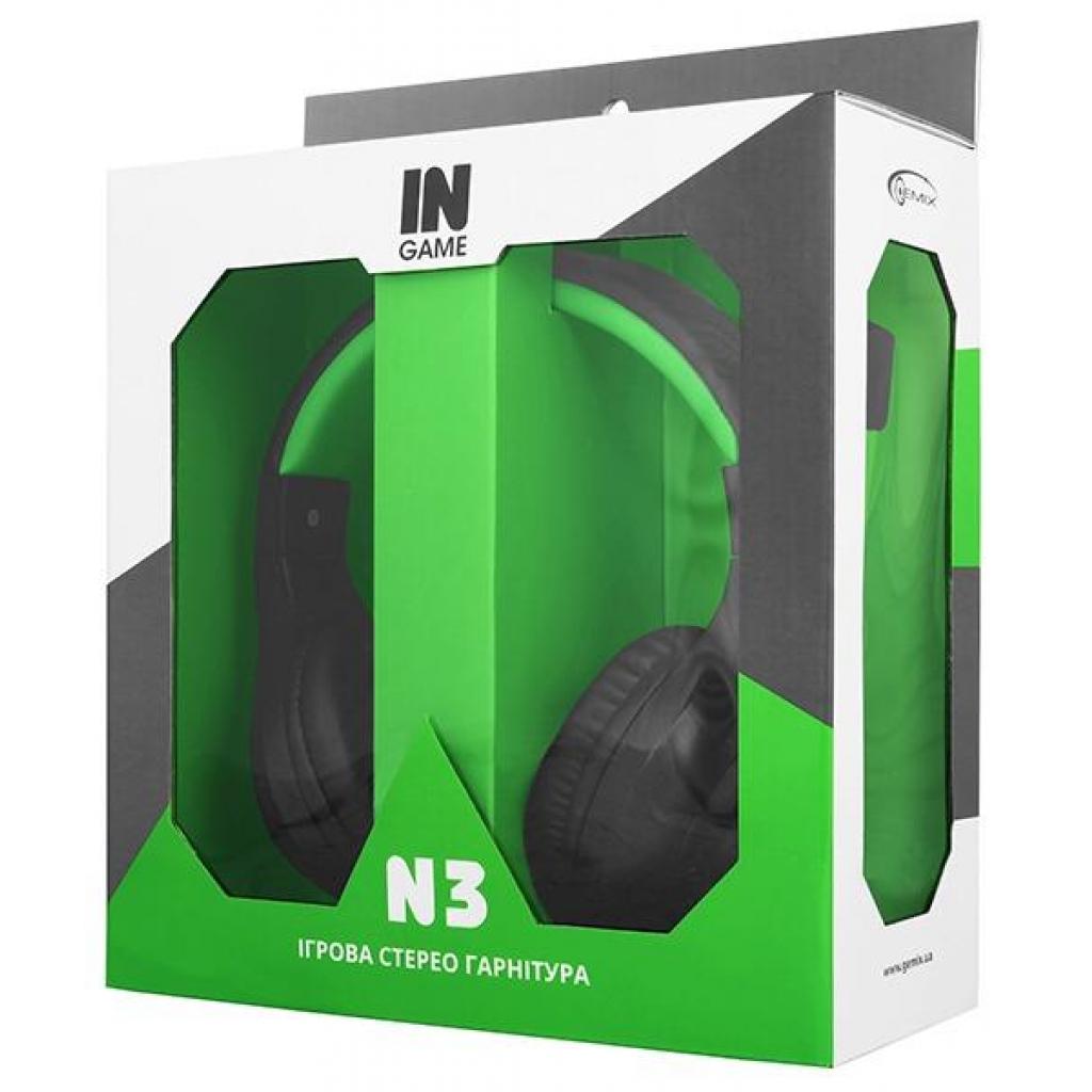 Навушники Gemix N3 Black-Green Gaming - зображення 5