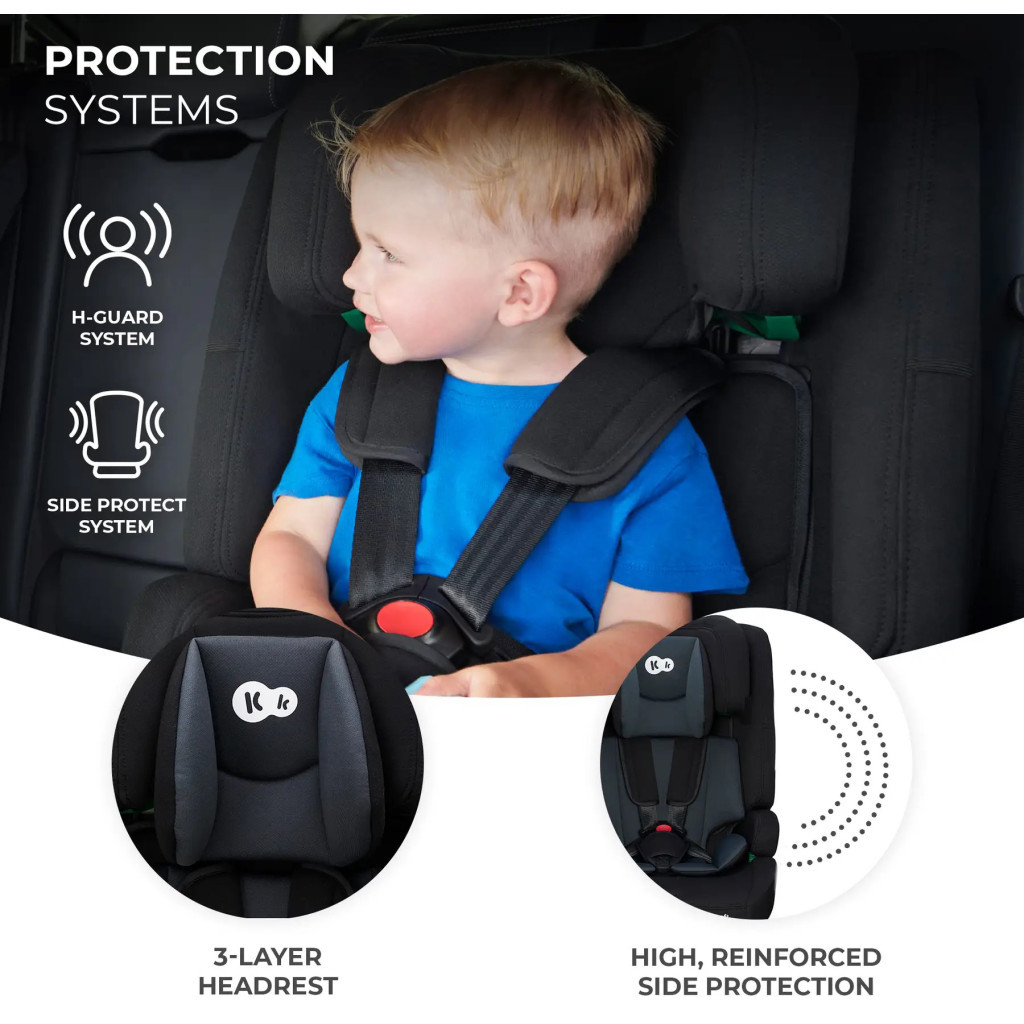 Автокрісло Kinderkraft Safety Fix 2 i-Size Grey (KCSAFI02GRY0000) (5902533923090) - зображення 10