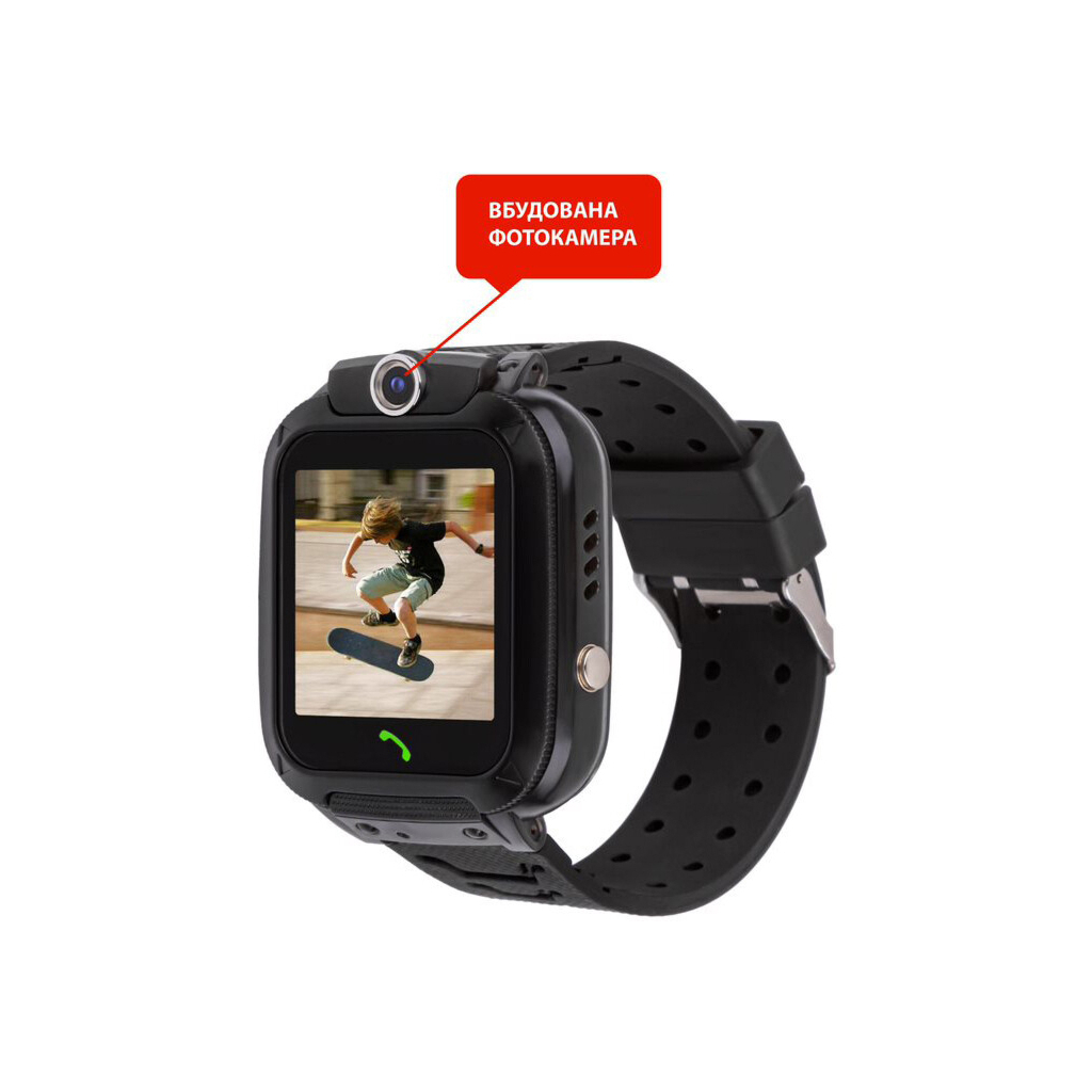 Смарт-годинник Amigo GO007 FLEXI GPS Black (871496) - зображення 2