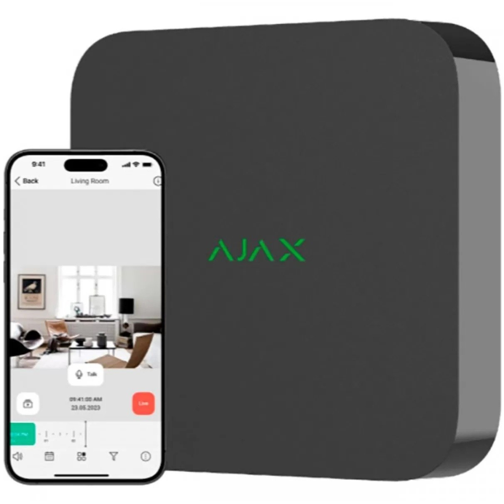 Реєстратор для відеоспостереження Ajax NVR_8 black - зображення 4
