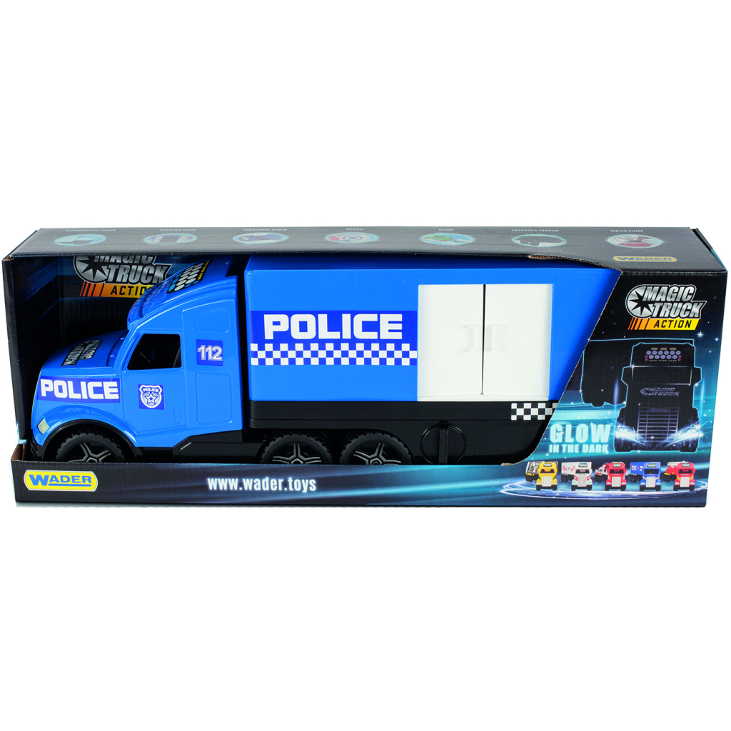 Спецтехніка Wader Magic Truck авто поліція (36200) - зображення 2
