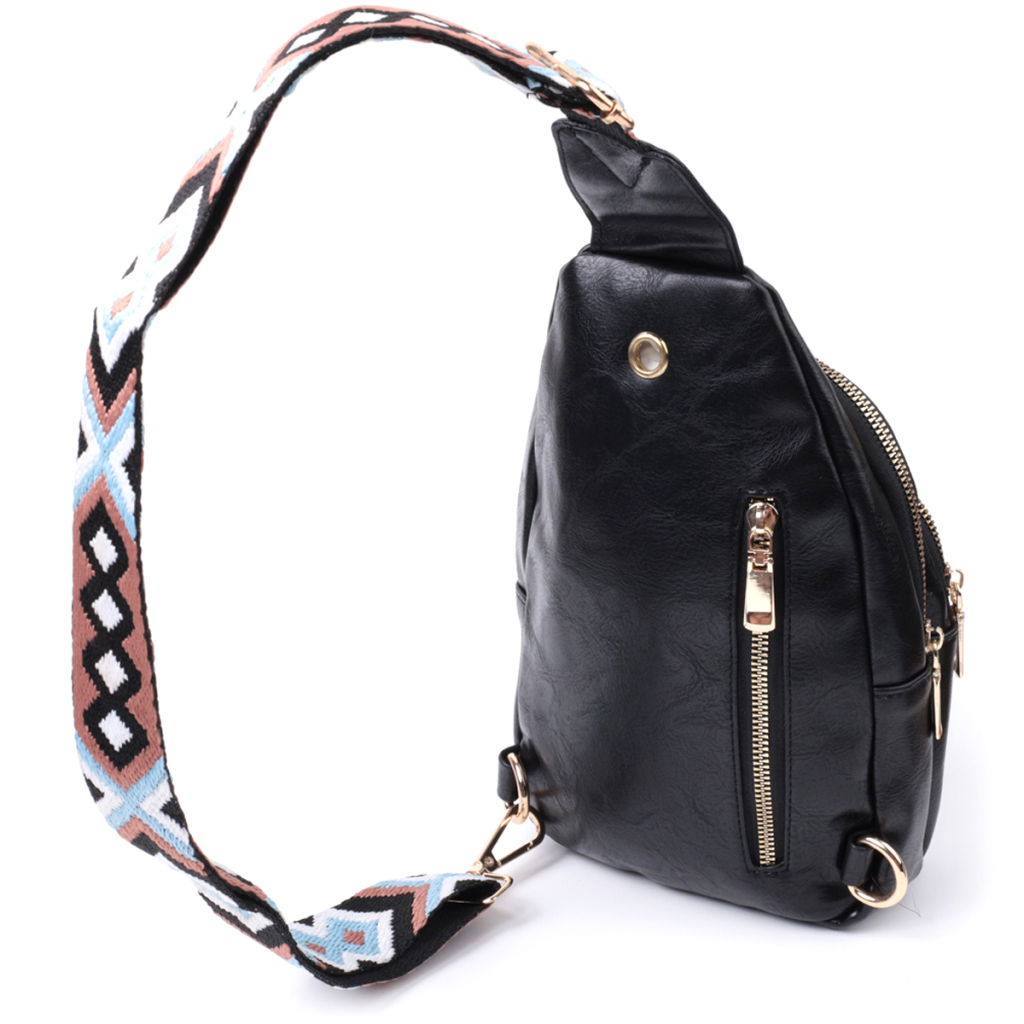 Сумка Vintage З гладкої екошкіри Чорна (22770) - зображення 2