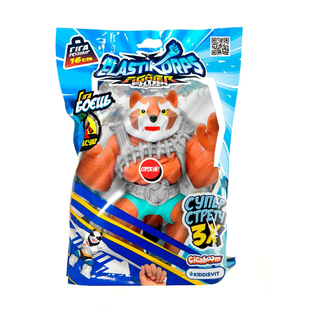 Антистрес Elastikorps Стретч-іграшка серії Extra Force - Єнот Проциокс (DAM-2024-16-F-3) - зображення 1