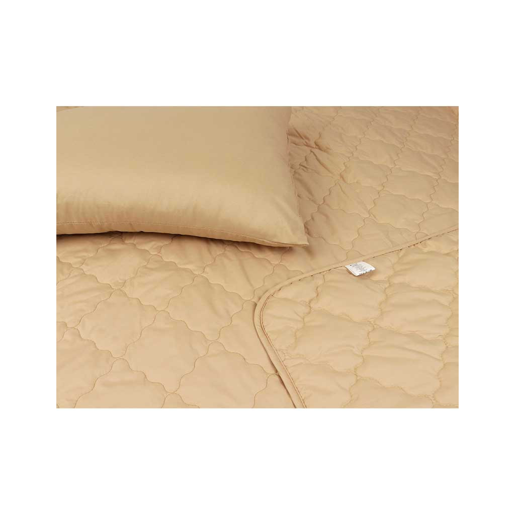 Ковдра Руно Вовняна бежева полегшена 155х210 см (317.52ШКУ_Бежевий) - зображення 4