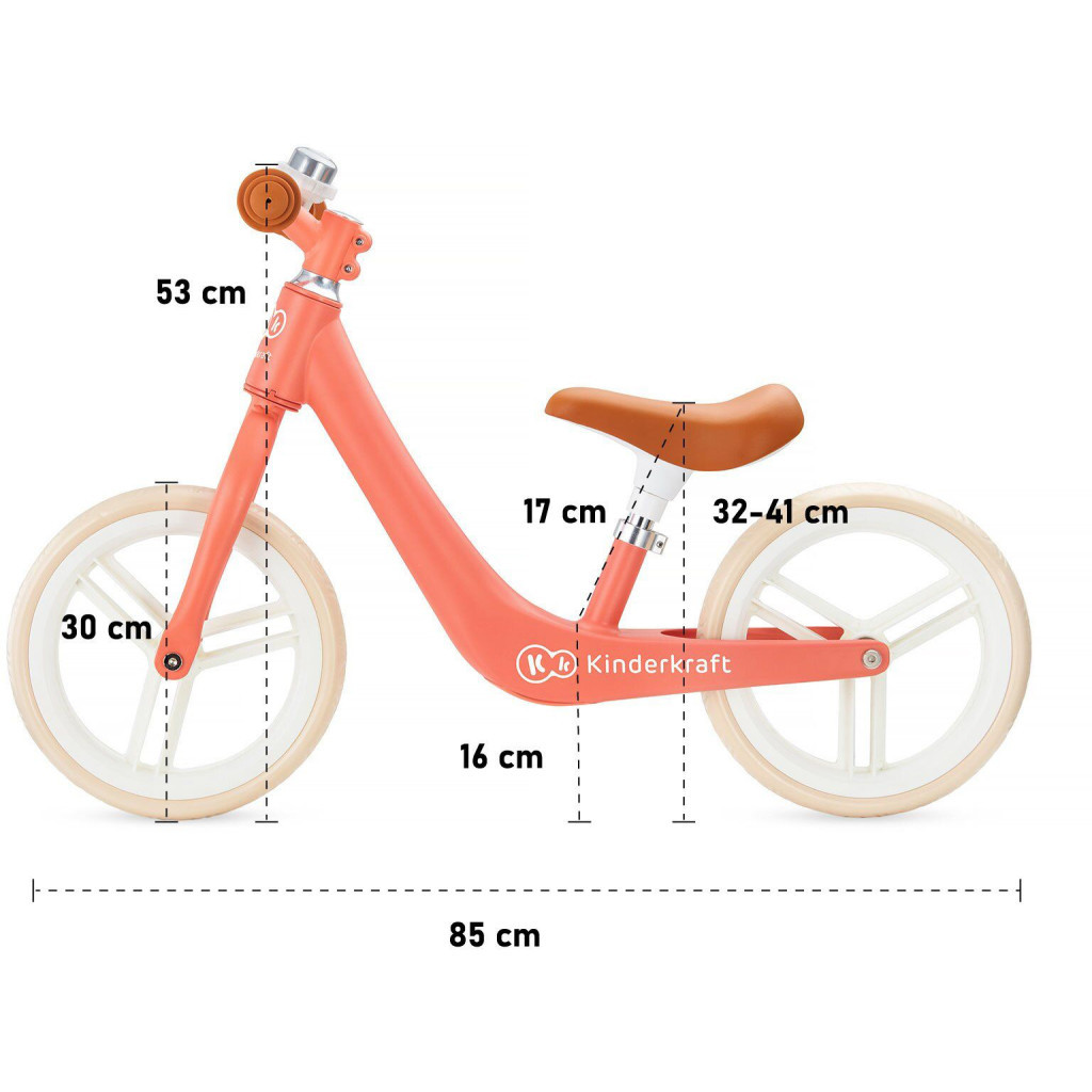 Біговел Kinderkraft Fly Plus Coral (KKRFLPLCRL0000) (5902533915040) - зображення 12