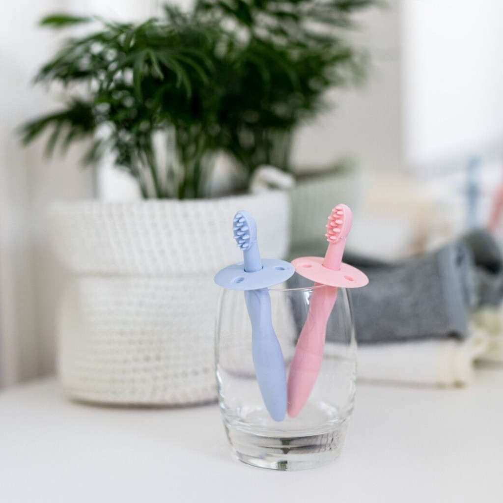 Дитяча зубна щітка Canpol babies з обмежувачем - рожева (51/500_pin) - изображение 8