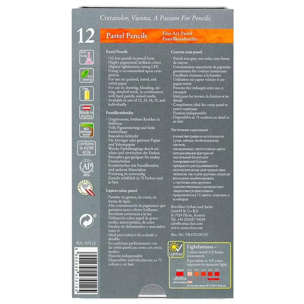 Пастель Cretacolor Fine Art Pastel олівці 12 кольорів (9002592470125) - изображение 2