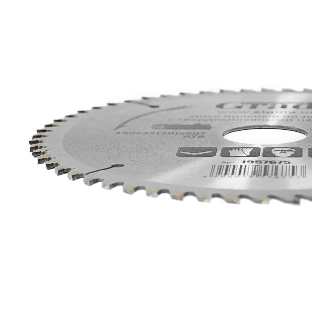 Диск пильний Grad по дереву з твердосплавними напайками Ø180×32(30)×60Т, 8000об/хв GRAD (1957675) (1957675) - зображення 2