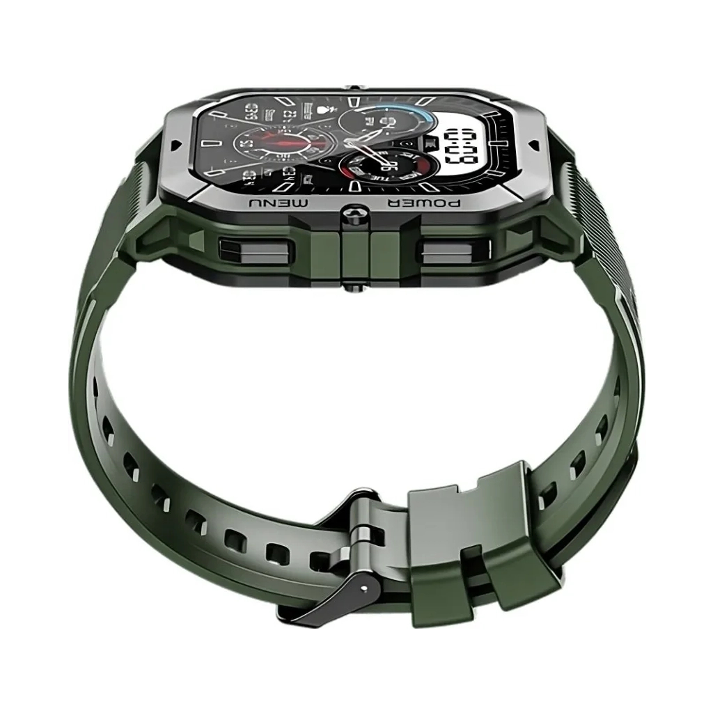 Смарт-годинник OUKITEL BT101 Military Green (6931940739818) - зображення 4