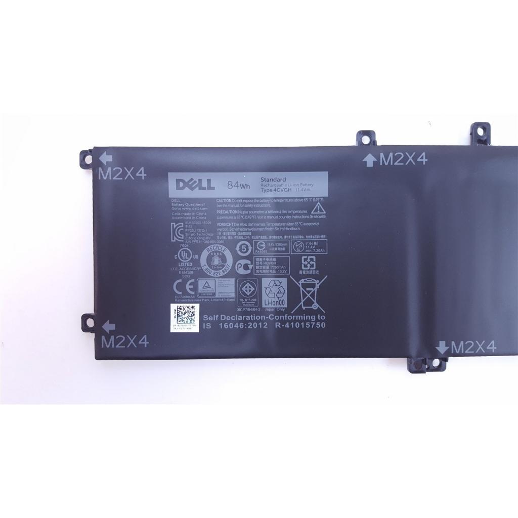 Акумулятор до ноутбука Dell XPS 15-9550 (long) 4GVGH, 84Wh (7260mAh), 6cell, 11.4V, Li-i (A47245) - зображення 2