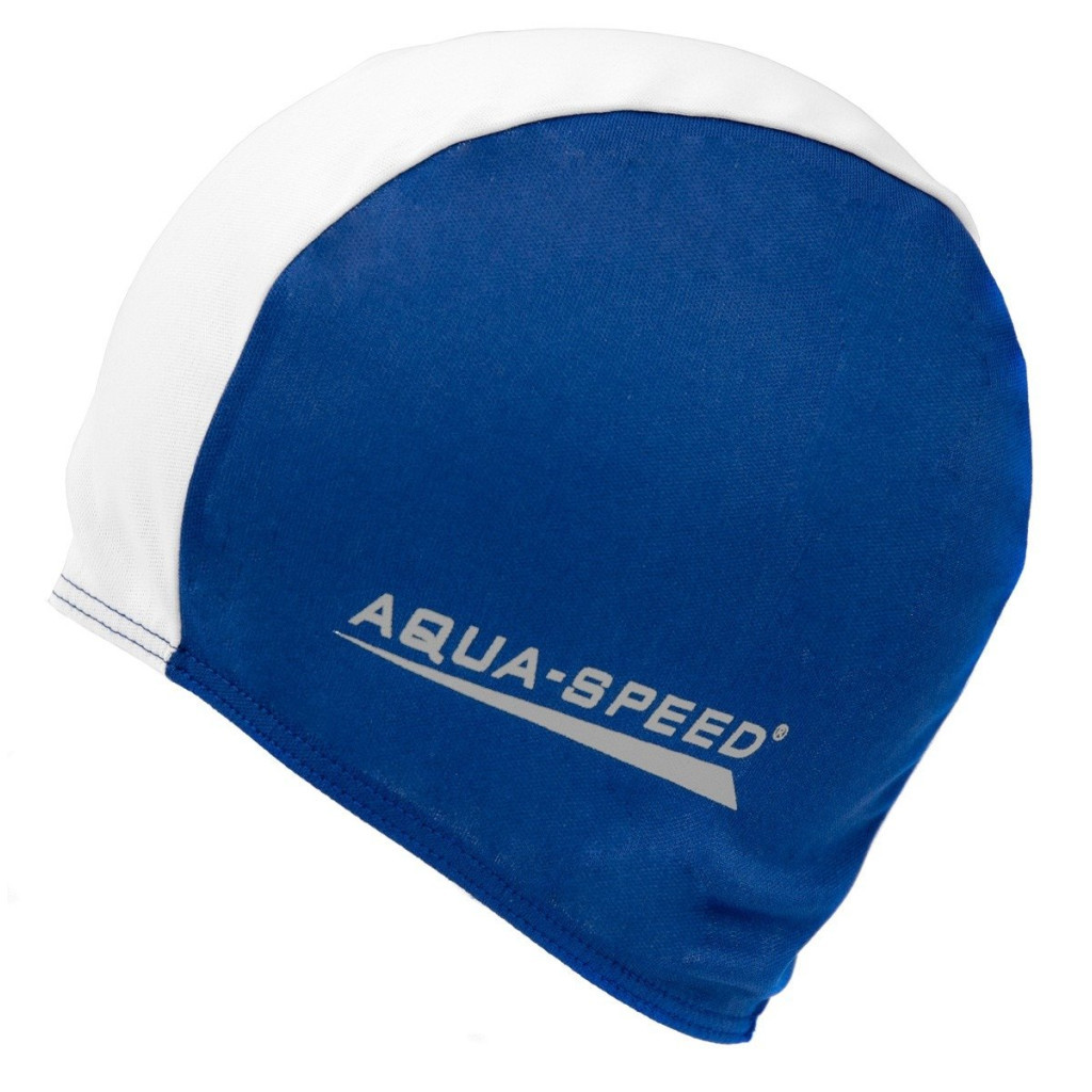 Шапка для плавання Aqua Speed Polyester Cap 091-15 5764 синій, білий Уні OSFM (5908217657640) - зображення 1