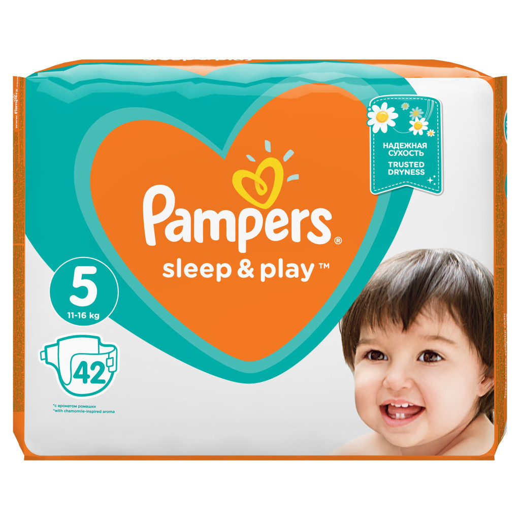Підгузки Pampers Sleep & Play Junior Розмір 5 (11-16 кг), 42 шт (8001090784674) - зображення 4