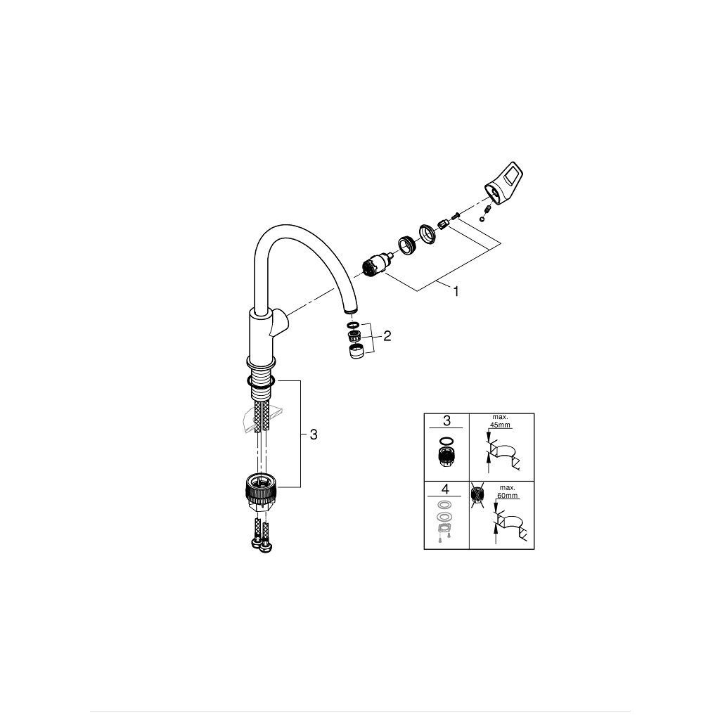 Змішувач Grohe 31232001 (CV031944) - зображення 4