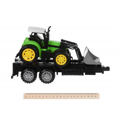 Спецтехніка Same Toy инерционный Super Combination Самосвал желтый с бульдозером (98-89Ut-2) - зображення 4