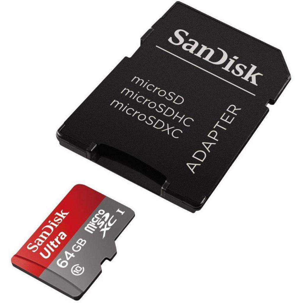 Карта пам'яті SanDisk 64GB microSDXC class 10 UHS-I A1 Ultra Android (SDSQUAR-064G-GN6IA) - зображення 3