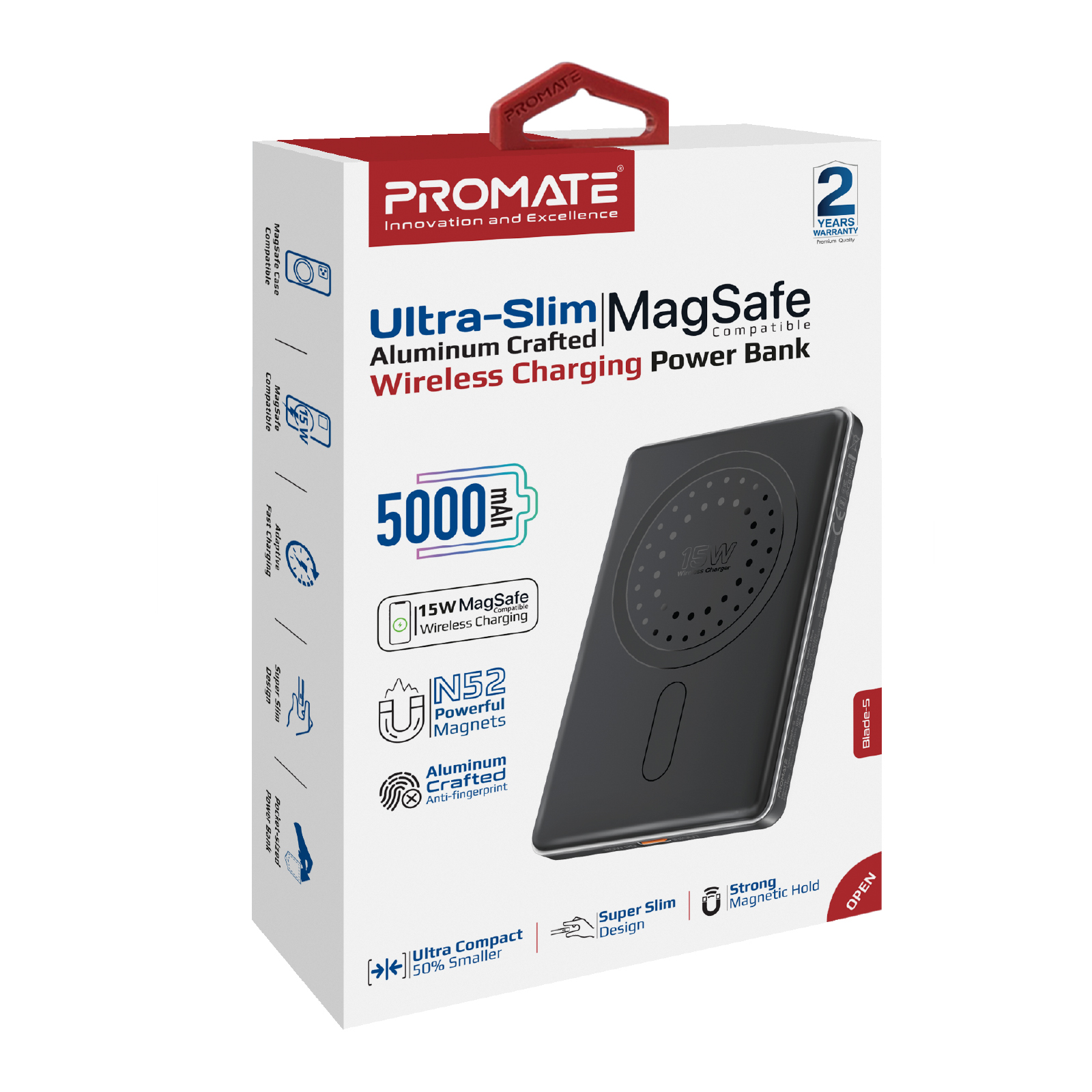 Універсальна мобільна батарея Promate Blade-5 5000mAh 20W Black - изображение 8