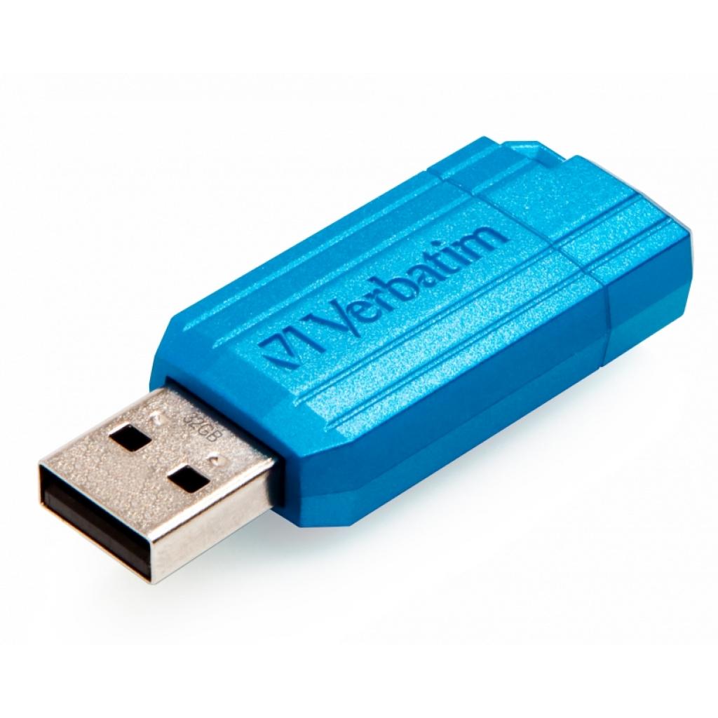 USB флеш накопичувач Verbatim 32GB Store 'n' Go Pin Stripe Blue USB 2.0 (049057) - зображення 3