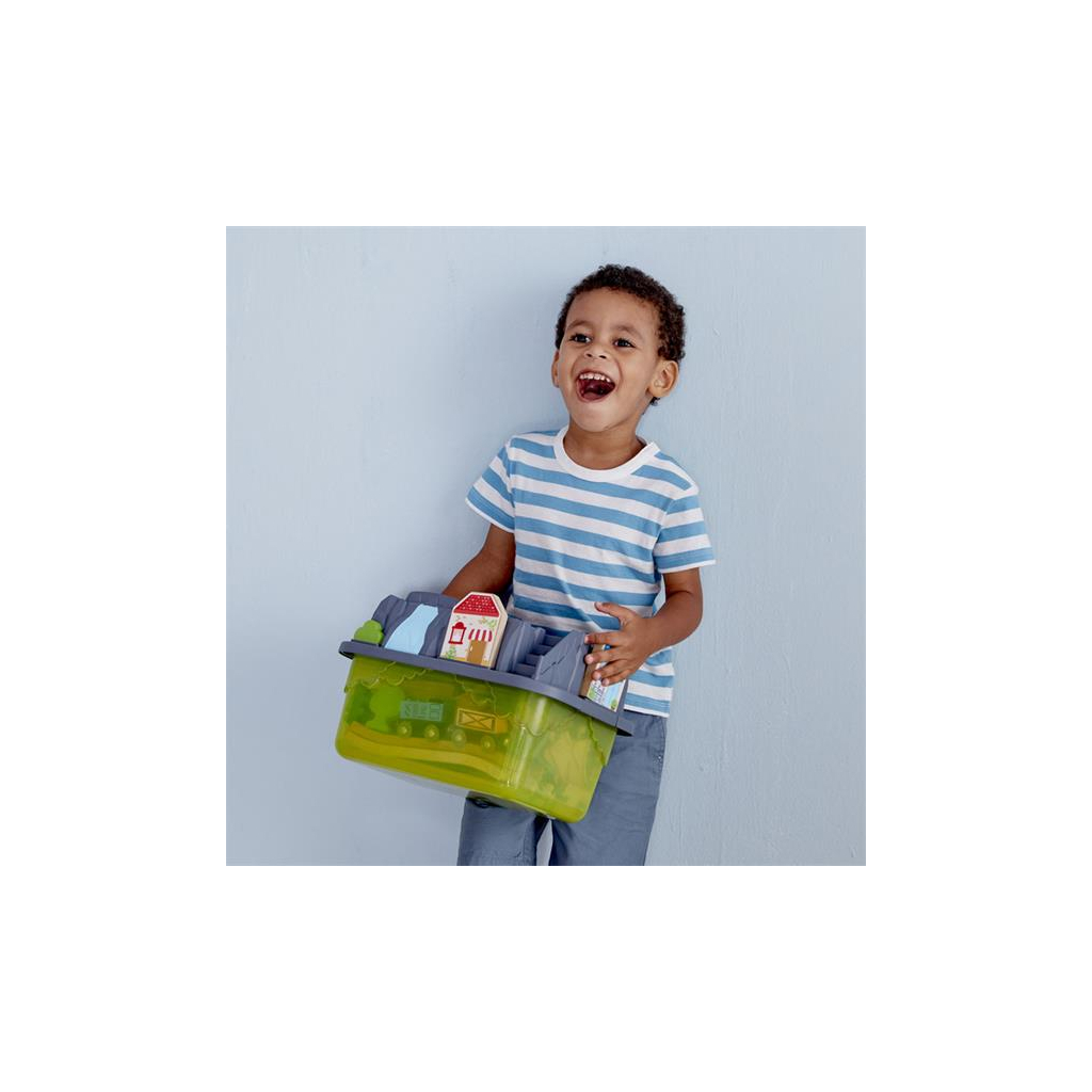 Залізниця Hape Будівельний комплекс 50 елементів (E3764) - зображення 6