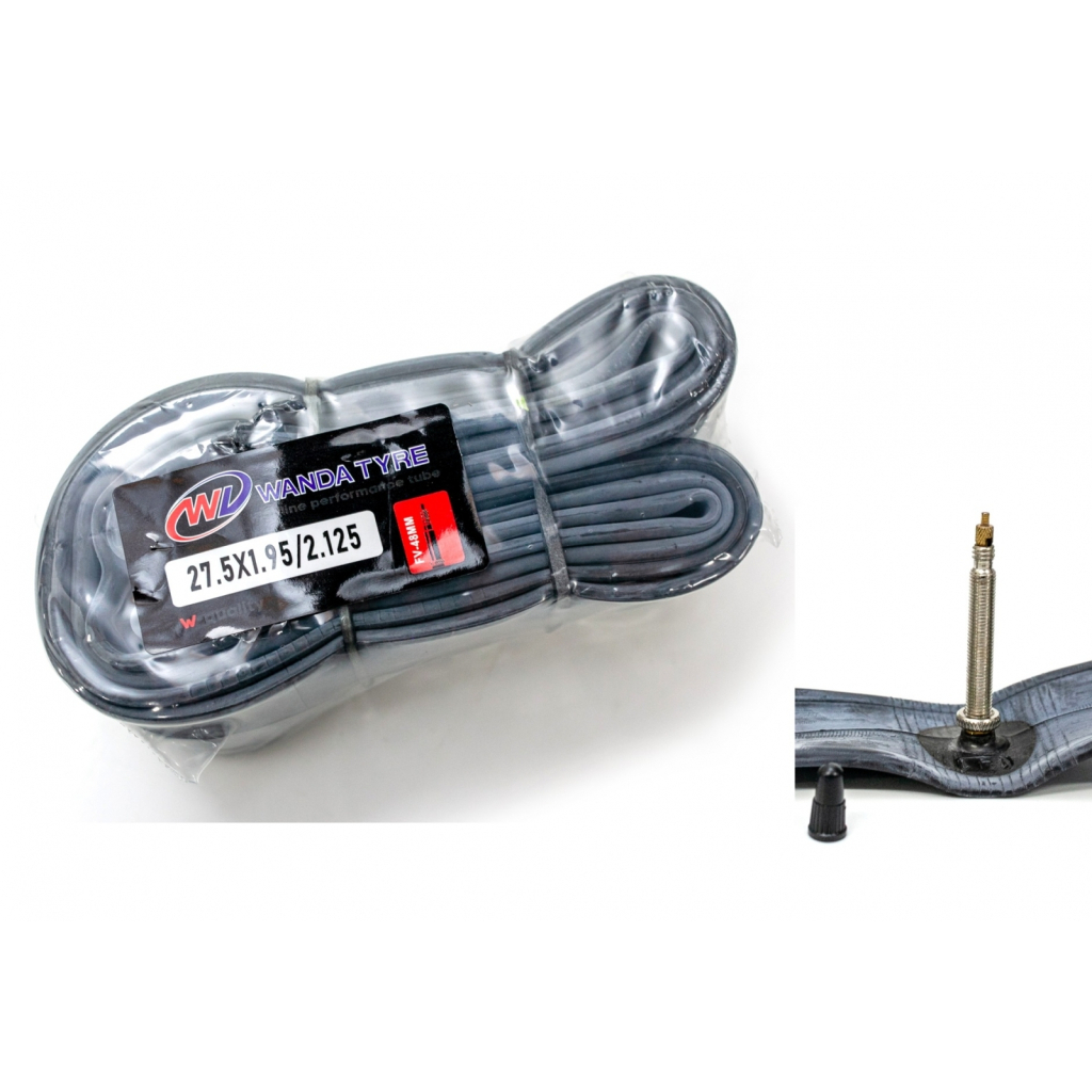 Велосипедна камера Wanda 27.5x1.95/2.125 FV Presta 48мм (TUB-066) - зображення 1