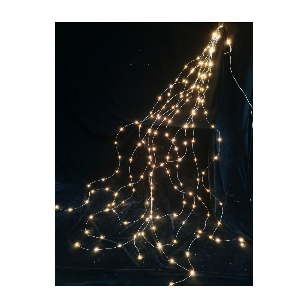 Гірлянда Chomik Оберемок струн 200 LED 10х2 м, теплий білий, IP44, від мережі (5900779901780) - зображення 2