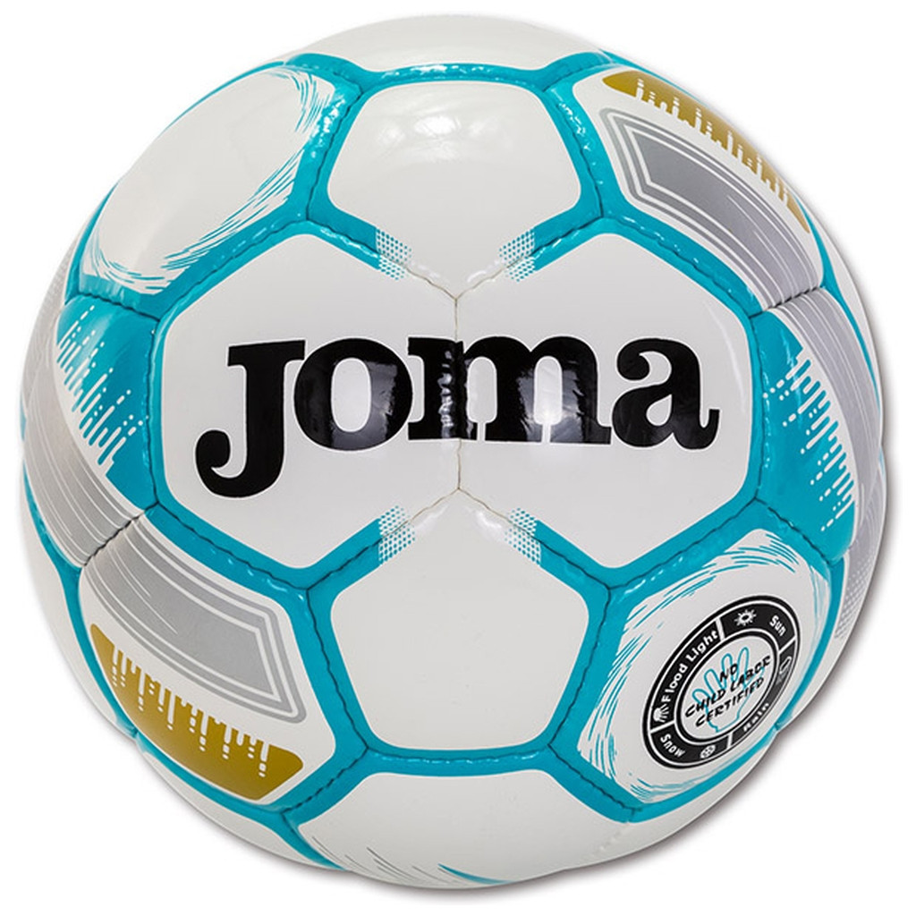 М'яч футбольний Joma Egeo біло-бірюзовий Уні 5 400522.216.5 (8424309028749) - зображення 1